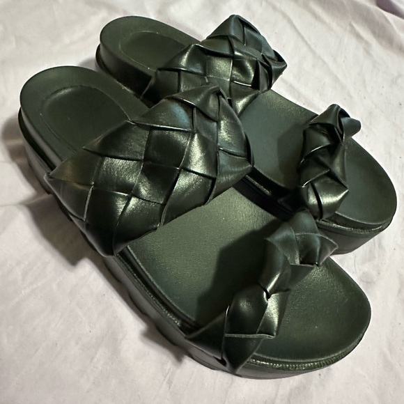Black Platform Sandals - Picture 1 of 5